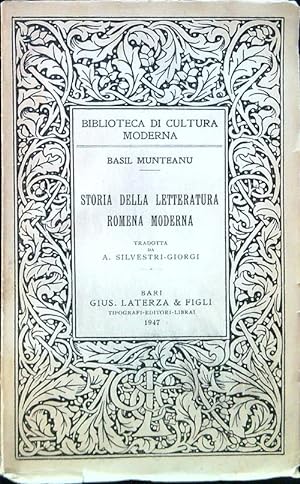 Bild des Verkufers fr Storia della letteratura romena moderna zum Verkauf von Librodifaccia
