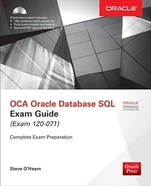 Imagen del vendedor de OCA Oracle Database SQL Exam Guide (Exam 1Z0-071) (Paperback) a la venta por CitiRetail