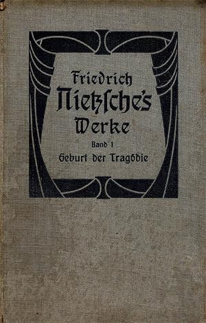 Image du vendeur pour Die Geburt der Tragdie. Aus dem Nachla 1869-1873 [= Taschen-Ausgabe, Bd. 1] mis en vente par Schueling Buchkurier