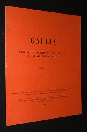 Bild des Verkufers fr Gallia. Fouilles et monuments archologiques en France mtropolitaine. Tome 46 - 1989 zum Verkauf von Abraxas-libris