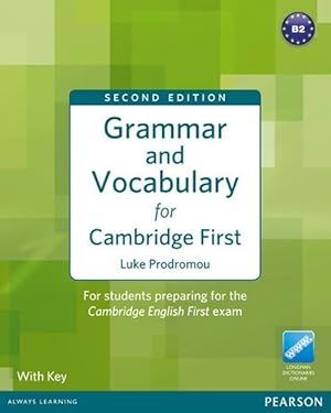 Imagen del vendedor de Grammar & Vocabulary for FCE 2nd Edition with key + access to Longman Dictionaries Online (Book & Merchandise) a la venta por CitiRetail