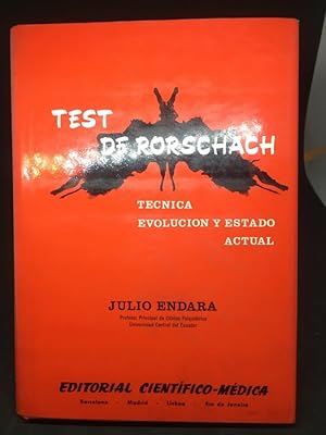 Bild des Verkufers fr Test de Rorschach. Tcnica evolucin y estado actual. zum Verkauf von Libreria Anticuaria Camino de Santiago