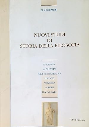 Bild des Verkufers fr Nuovi studi di storia della filosofia zum Verkauf von Librodifaccia
