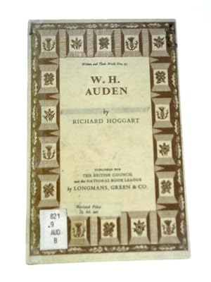 Bild des Verkufers fr W. H. Auden zum Verkauf von World of Rare Books