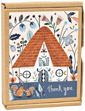 Seller image for Cozy Cabin Thank You Green Thanks Notecards for sale by GreatBookPrices