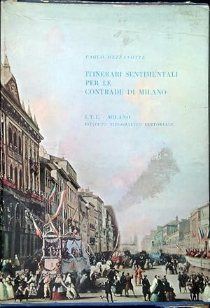 Bild des Verkufers fr Itinerari sentimentali per le contrade di Milano. 4 Volumi zum Verkauf von Librodifaccia