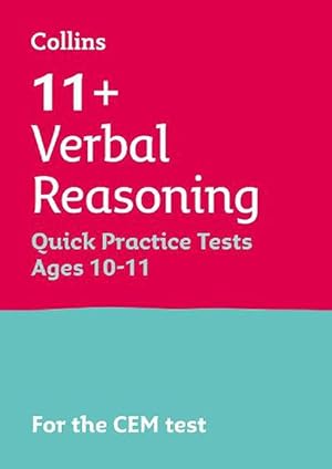 Seller image for 11+ Verbal Reasoning Quick Practice Tests Age 10-11 (Year 6) (Paperback) for sale by CitiRetail