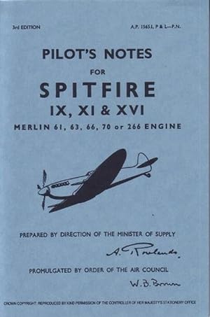 Bild des Verkufers fr Spitfire IX, XI & XVI Pilot Notes (Paperback) zum Verkauf von CitiRetail