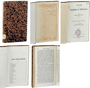 Seller image for Lehrbuch der Geschichte der Philosophie. Aus dem Spanischen bers. von Franz Lorinser. for sale by Antiquariat Lehmann-Dronke