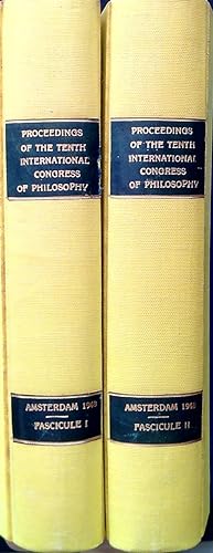 Bild des Verkufers fr Proceedings of the tenth international congress of philosophy - Fascicule I+II zum Verkauf von Librodifaccia