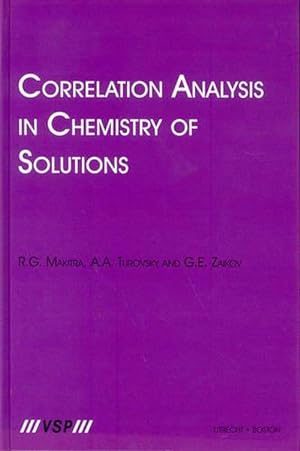 Image du vendeur pour Correlation Analysis in Chemistry of Solutions (Hardcover) mis en vente par CitiRetail