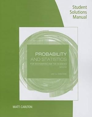 Seller image for Student Solutions Manual for Devore's Probability and Statistics for Engineering and the Sciences, 9th (Paperback) for sale by CitiRetail