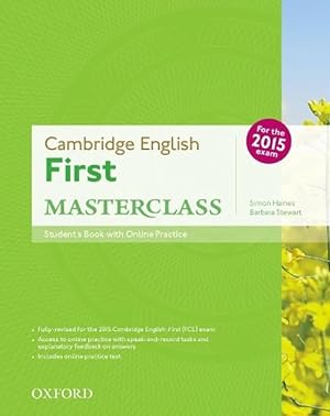 Image du vendeur pour Cambridge English: First Masterclass: Student's Book and Online Practice Pack (Book & Merchandise) mis en vente par CitiRetail