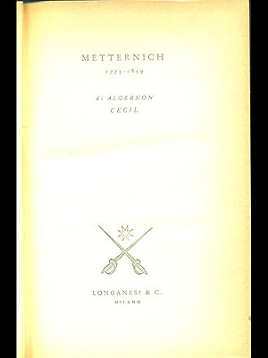 Bild des Verkufers fr Metternich zum Verkauf von Librodifaccia