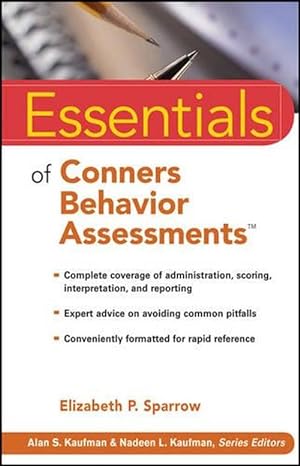 Seller image for Essentials of Conners Behavior Assessments (Paperback) for sale by CitiRetail