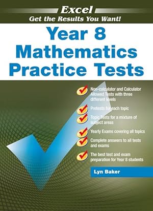 Bild des Verk�ufers f�r Excel Year 8 Mathematics Practice Tests (Paperback) zum Verkauf von CitiRetail