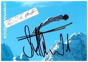 Bild des Verkufers fr SVEN HANNAWALD (1974) deutscher Skispringer und Olympiasieger, jetzt Autorennfahrer zum Verkauf von Herbst-Auktionen