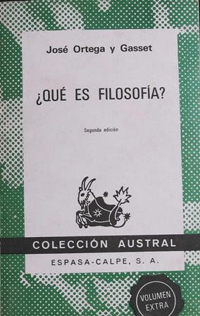 Imagen del vendedor de Qu es filosofa? a la venta por Librera y Editorial Renacimiento, S.A.