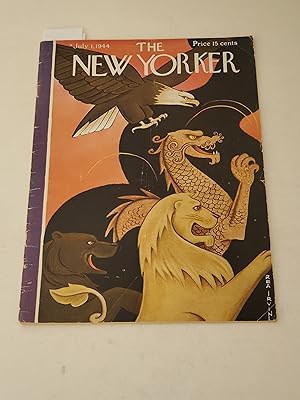 Imagen del vendedor de July 1,1944 The New Yorker Magazine: National Convention Cartoons - Profiles: Duke Ellington (part 2) - Reporter at Large: Cross Channel Trip 1 - Salvador Dali "Hidden Faces" Review a la venta por rareviewbooks