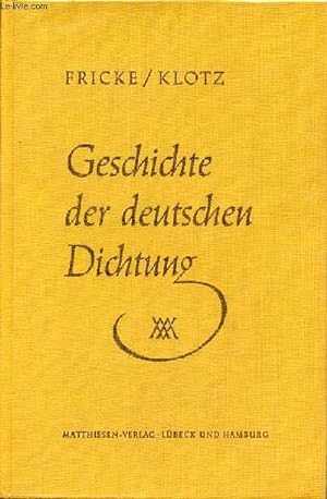 Bild des Verkufers fr Geschichte der deutschen dichtung - neunte auflage. zum Verkauf von Le-Livre