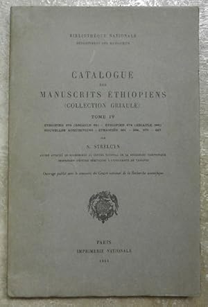 CATALOGUE DES MANUSCRITS ETHIOPIENS (Collection Griaule). Tome IV. Ethiopien 373 (Griaule 69), Et...