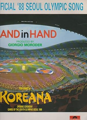 Bild des Verkufers fr Koreana HAND in HAND, Opening Ceremony Game of the XXIVTH Seoul 1988; # 887 730-1. 12" Vinyl Stereo LP Schallplatte. zum Verkauf von Schrmann und Kiewning GbR