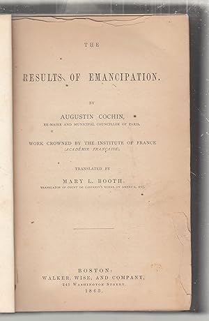 The Results of Emancipation