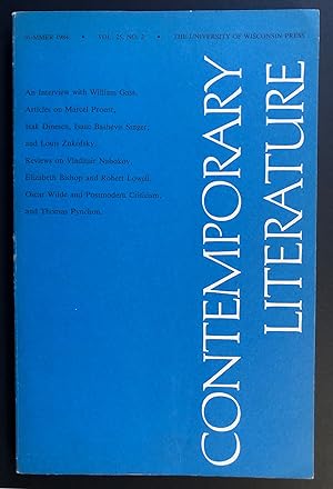 Seller image for Contemporary Literature, Volume 25, Number 2 (Summer 1984) - includes a review of Signs and Symptoms: Thomas Pynchon and the Contemporary World by Peter L. Cooper for sale by Philip Smith, Bookseller