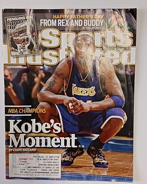 Seller image for KOBE BRYANT COMMEMORATIVE COLLECTION, Lot of Two Items: 1) SPORTS ILLUSTRATED MAGAZINE Vol. 110, No. 25, 2009 "NBA CHAMPIONS - Kobe's Moment by Chris Ballard" 2) LOS ANGELES TIMES MEMORIAL, "KOBE Tuesday, February 25, 2020" Photographed by Genaro Molina. for sale by Once Read Books