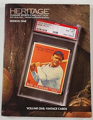 Seller image for Heritage Summer Sports Card Auction, July 22-24, 2021. Session One for sale by Resource Books, LLC