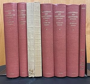 Worterbuch der Aegyptischen Sprache im Auftrage der Deutschen Akademien, 8 Volumes