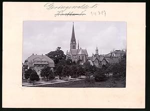 Fotografie Brück, Sohn Meissen, Ansicht Geringswalde i. Sa., Blick auf eine Strasse mit Wohnhäuse...