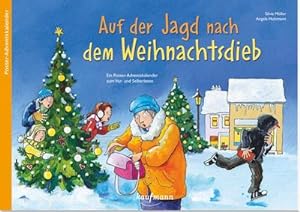 Bild des Verkufers fr Auf der Jagd nach dem Weihnachtsdieb : Ein Krimi-Adventskalender zum Vorlesen und Ausschneiden zum Verkauf von AHA-BUCH GmbH