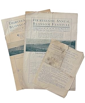 Collection of Three Blossom Festival Programs From Saratoga, California