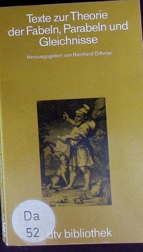 Seller image for Texte zur Theorie der Fabeln, Parabeln und Gleichnisse. for sale by Antiquariat Bookfarm
