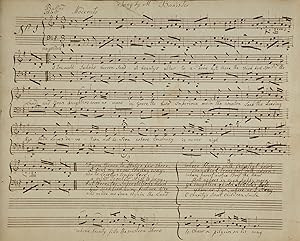 Manuscript collection of over 20 pieces, mostly from English operas, most for voice and keyboard,...