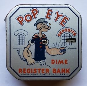 Original Miniature Dime Bank - "Popeye Dime Register Bank"