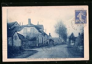 Carte postale Trancault, Route de Nogent-sur-Seine