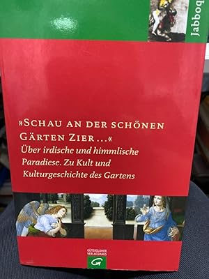 Immagine del venditore per Schau an der schnen Grten Zier." : ber irdische und himmlische Paradiese ; zu Theologie und Kulturgeschichte des Gartens. Der Garten Christi und der Garten des Paradieses finden ihr Abbild in jedem noch so kleinen Grtchen. Sie verbinden Himmel und Erde und waren auch immer ein Spiegel christlichen Weltverstndnisses. Dieser Jabboq-Band befasst sich mit biblischen Themen: mit dem Garten Eden, mit der Braut als Garten im Hohenlied und mit Christus als Grtner. Es geht aber auch um Grten als Lebensrume von Gttern und Menschen am Beispiel Japans, um Friedhfe und Beerdigungskultur, um Stadtgrten und Gartenstdte, die sogenannte 'Aufzucht' von Kindern und um den Garten zwischen Kultur und Natur. Zwei Beitrge befassen sich mit dem Gartenthema in der Musik. Wie alle Bnde enthlt auch der 7. eine - diesmal kunstgeschichtliche - Auslegung der Jabboq-Geschichte in 1 Mose 32. Ein ungewhnliches, detailreiches und originelles Buch. venduto da bookmarathon