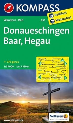 Donaueschingen - Baar - Hegau Wanderkarte mit Radtouren. GPS-genau. 1:35000