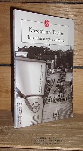 Seller image for INCONNU A CETTE ADRESSE - (address unknow) : Postface par White Burnett for sale by Planet's books