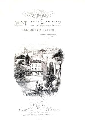 Voyage en Italie.Paris, Ernest Bourdin et C. Editeurs, 1839.