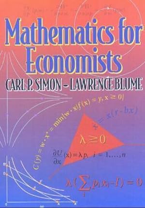 Immagine del venditore per Mathematics for Economists venduto da AHA-BUCH GmbH