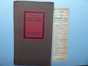 Bild des Verkufers fr Junge Pferde ! Junge Pferde ! (Gedichte). * Bcherei "Der jngste Tag" Band 11. zum Verkauf von Antiquariat Heinzelmnnchen