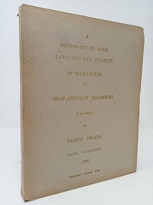 Bild des Verkufers fr A Dictionary of Some Languages and Dialects of Afghanistan. zum Verkauf von ROBIN SUMMERS BOOKS LTD