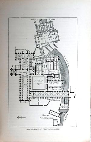 Imagen del vendedor de Yorkshire. Fountains Abbey. Ground Plan. a la venta por theoldmapman