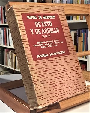 Bild des Verkufers fr DE ESTO Y AQUELLO Tomo IV zum Verkauf von La Bodega Literaria