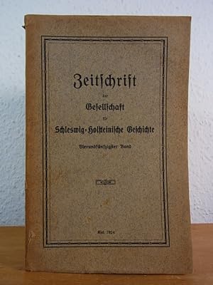 Bild des Verkufers fr Zeitschrift der Gesellschaft fr Schleswig-Holsteinische Geschichte. Band 54 zum Verkauf von Antiquariat Weber