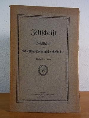 Bild des Verkufers fr Zeitschrift der Gesellschaft fr Schleswig-Holsteinische Geschichte. Band 50 zum Verkauf von Antiquariat Weber