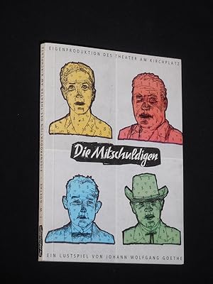 Imagen del vendedor de Programmbuch Theater am Kirchplatz Schaan 1994/ 95. DIE MITSCHULDIGEN von Goethe. Mit Gerhard Fehn, Anna Magdalena Fitzi, Mario Gremlich, Stefan Hufschmidt (Stckabdruck) a la venta por Fast alles Theater! Antiquariat fr die darstellenden Knste